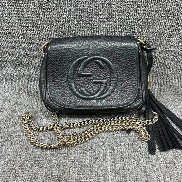Gucci Handbags - 100% Authentic  Gucci Soho on Chain Crossbody Bag